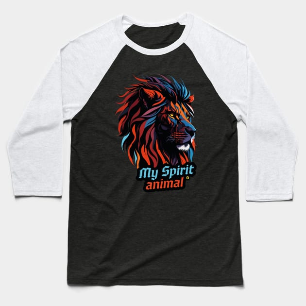 Lion is my spirit animal Baseball T-Shirt by Yurko_shop